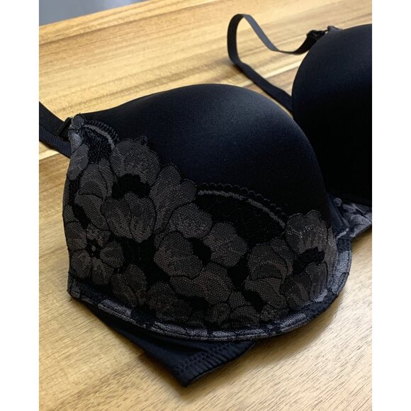 Maidenform Black Push Up Bra With Adjustable Straps Convert To Criss-Cross 40DD - Picture 4 of 12